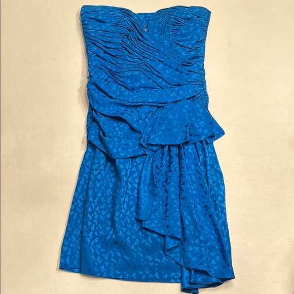 Vickey Tiel for Bergdorf Goodman Blue Leopard Dress - Picture 2 of 7